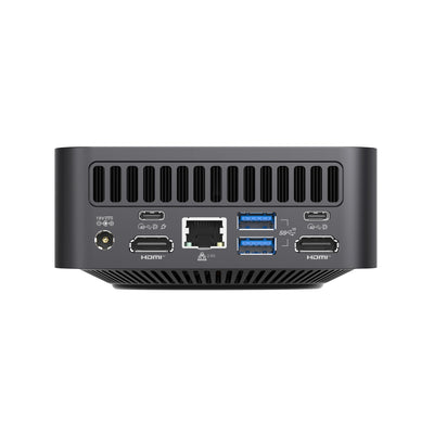 Parte trasera del mini PC VZMORE iX7 Max